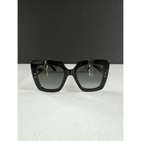 JIMMY CHOO Auri Dark Havana Square-Frame Sunglasses With Glitter black main image 6